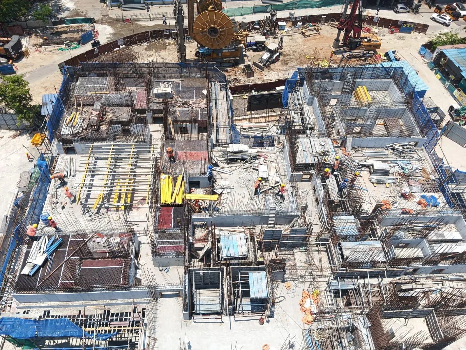 Level 4 Slab Shuttering and Shear wall Work in Progress