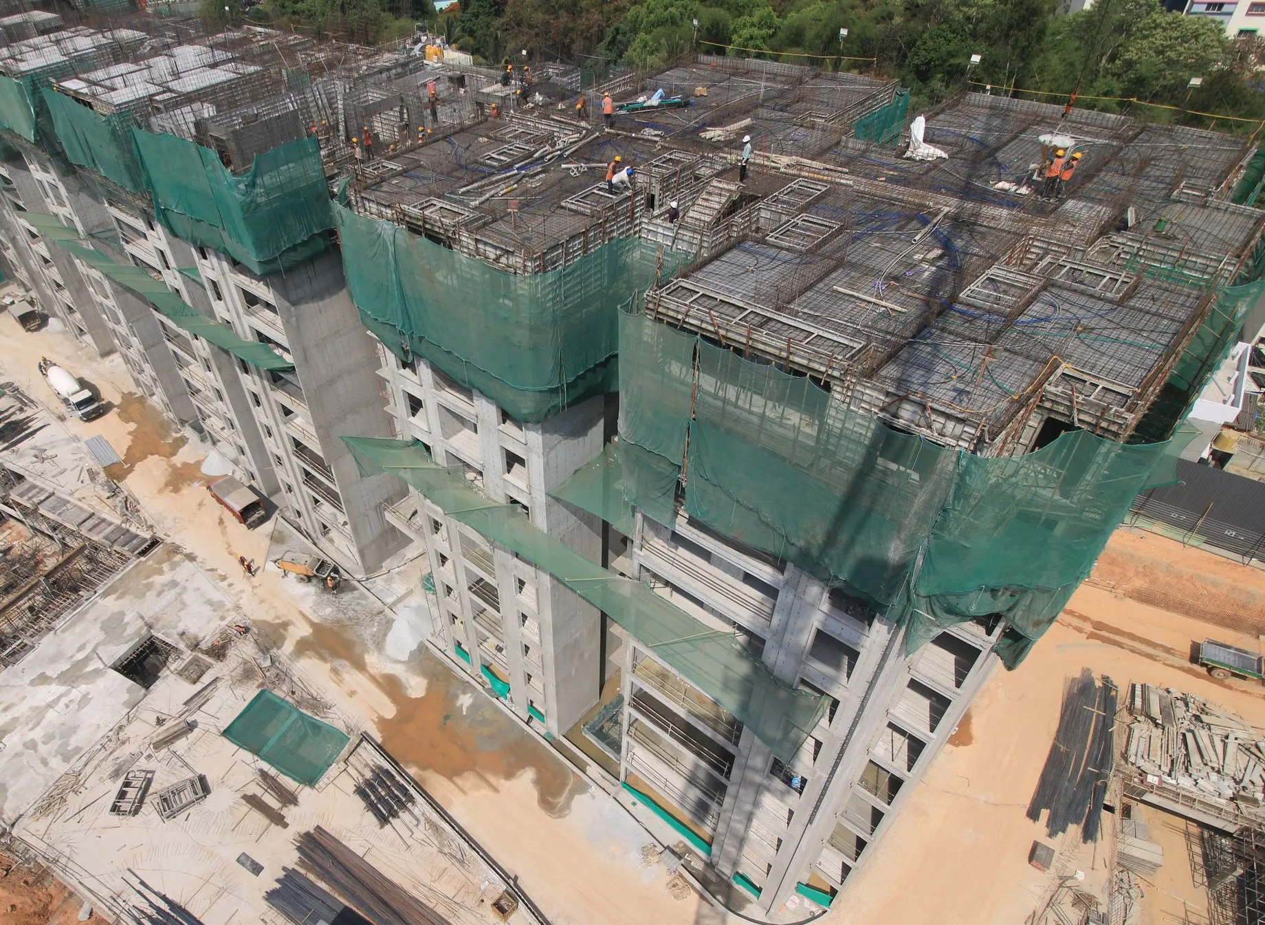 Tower-L Tenth floor slab Completed