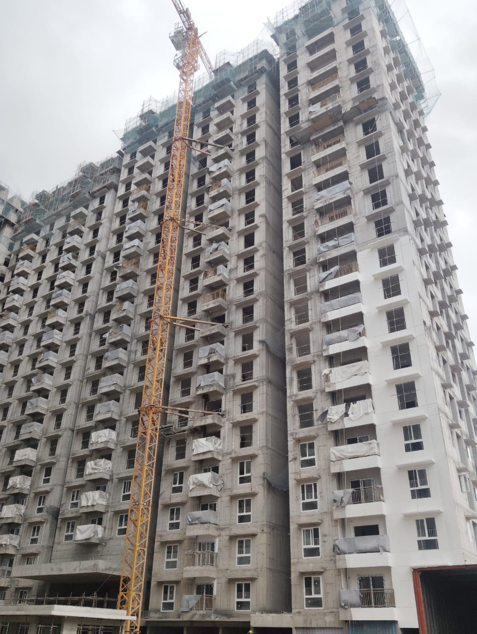 Brigade EL Dorado – Aurum – Wing C – Milestone –“On Casting of Terrace Slab”  - Status as on 26th