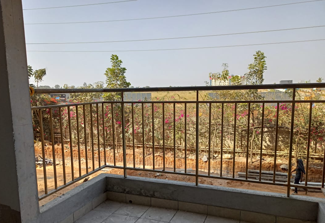 Balcony flooring and railing work in progress