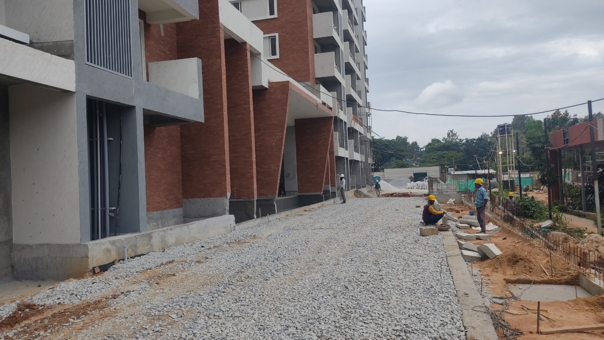 Clubhouse - External finishing and MCM works in progress