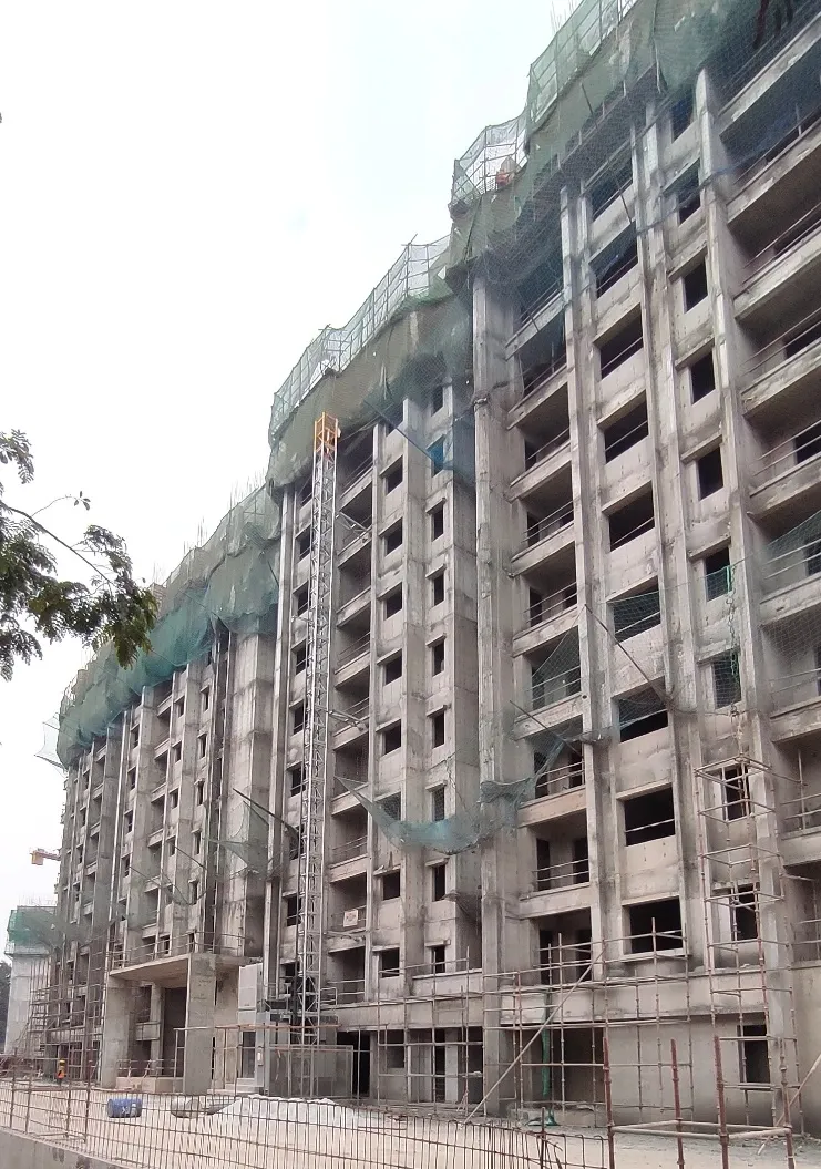 Tenth Floor Slab completed. Part of Eleventh Floor slab completed and Reinforcement & shuttering work in progress for the remaining area