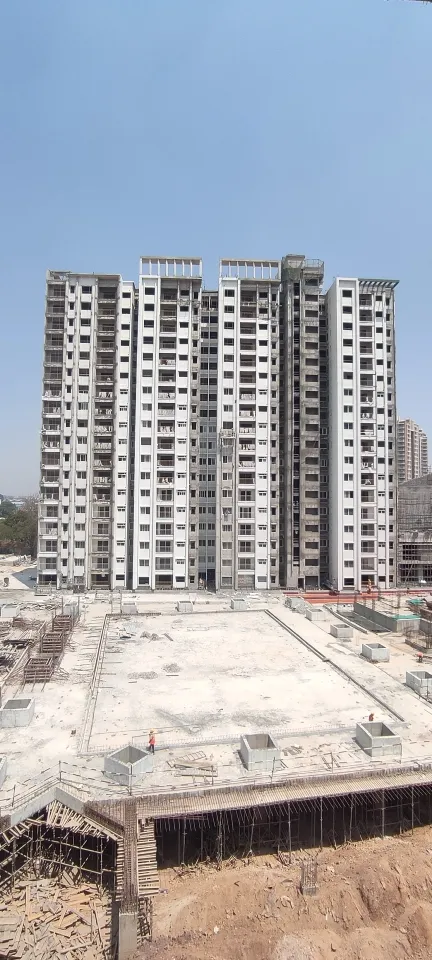 External Painting and Fixing of windows in Progress.