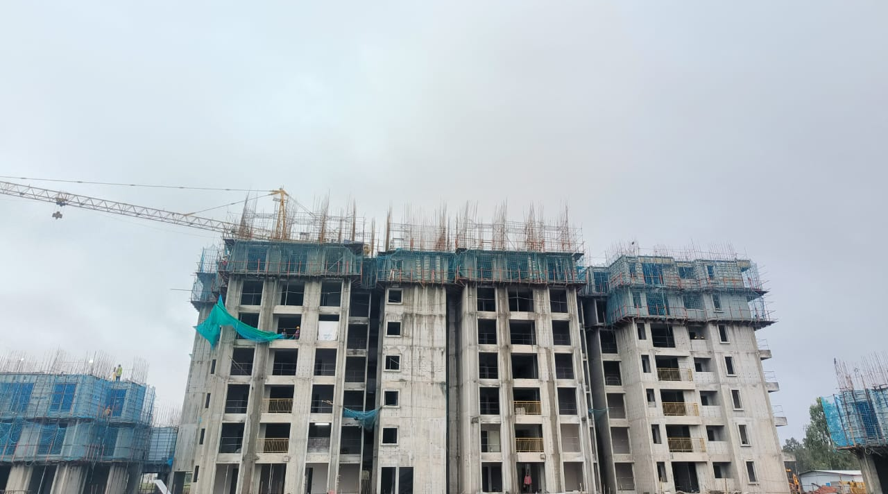 Eight Floor shuttering & reinforcement  is in progress