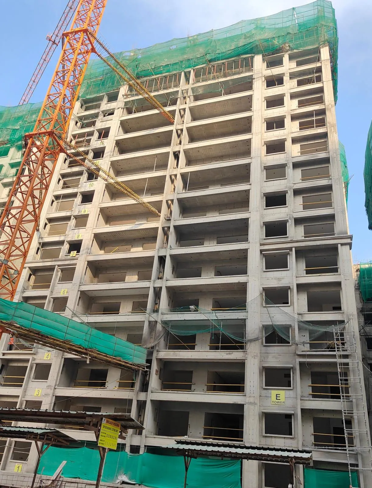 Tower E –17th Floor Slab In Progress