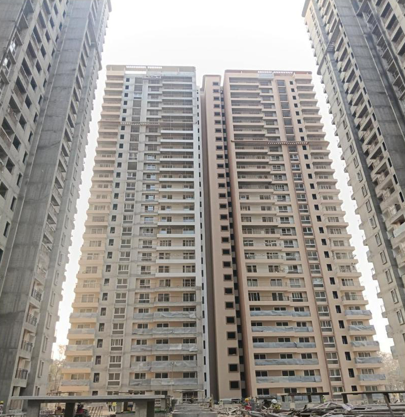 • Terrace floor and above terrace floor concreting works are completed • External painting work in progress