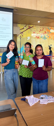 Team celebrating an environmental workshop