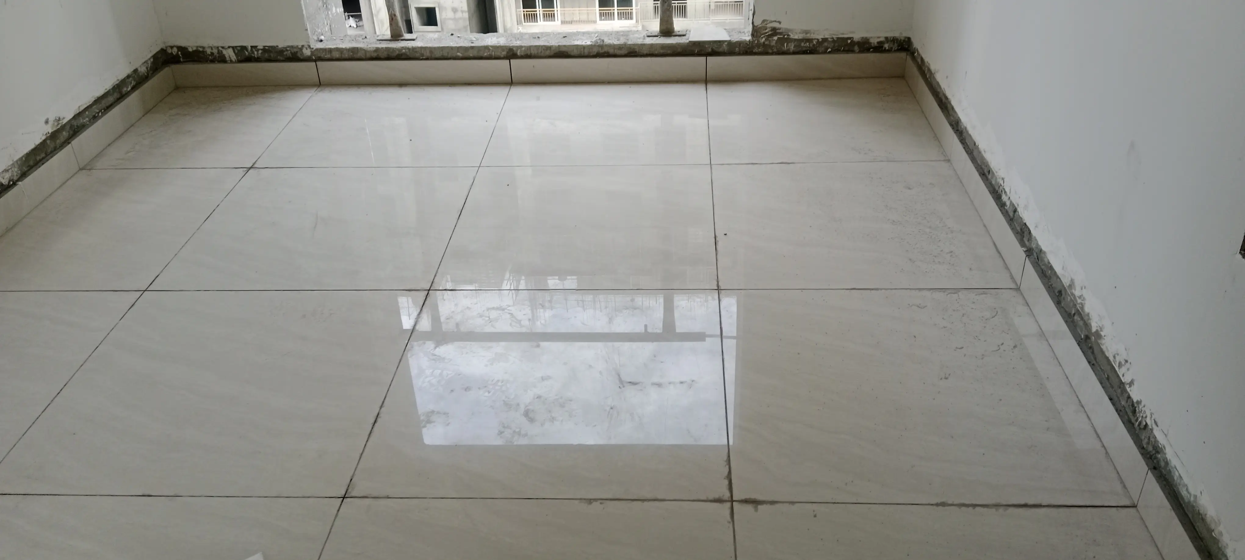 Finishing works in progress