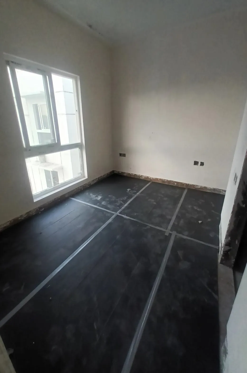 Internal flats Tiling work is in progress