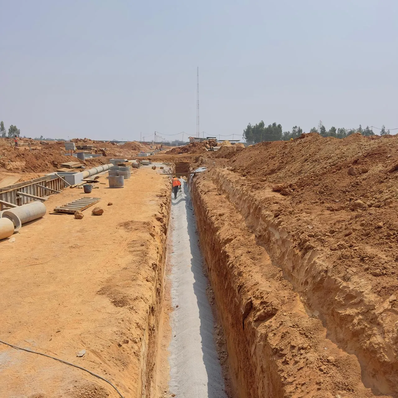 Main road Infrastructure work in progress.