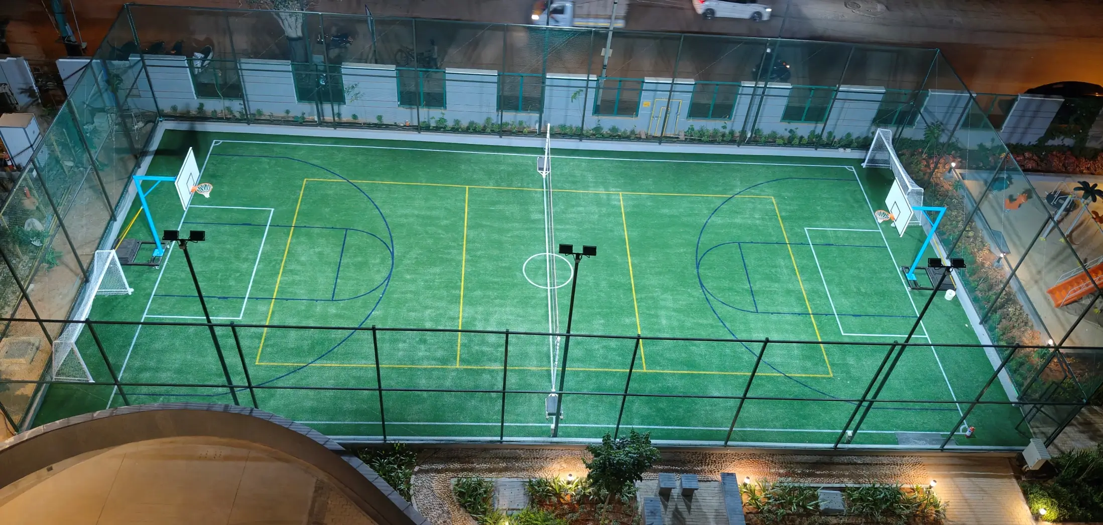 Multipurpose court work completed