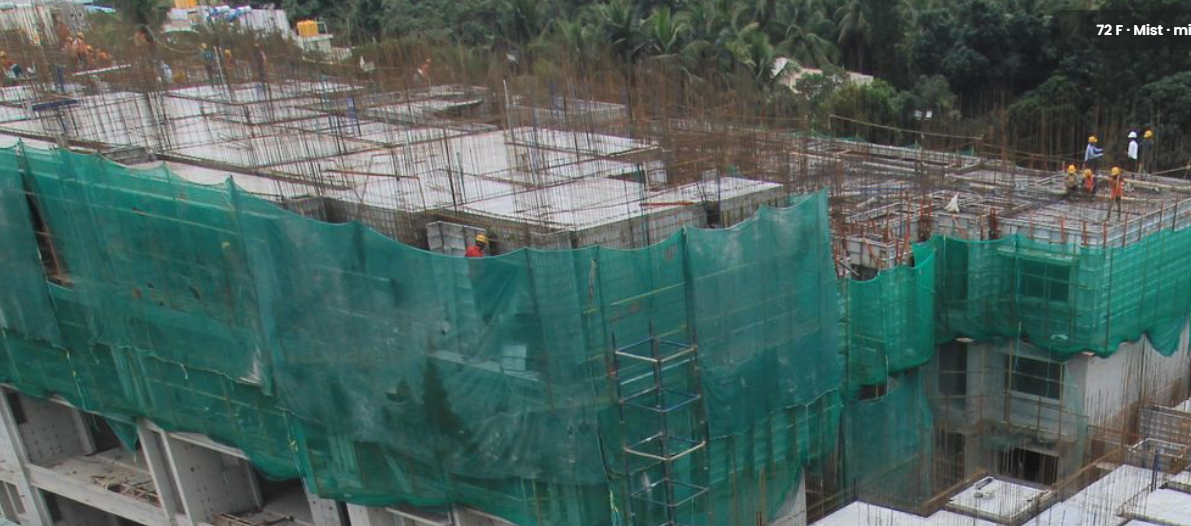 Tower-B : 3rd Floor Slab Wip; 3rd to 4th Floor Wall/Slab Work in Progress