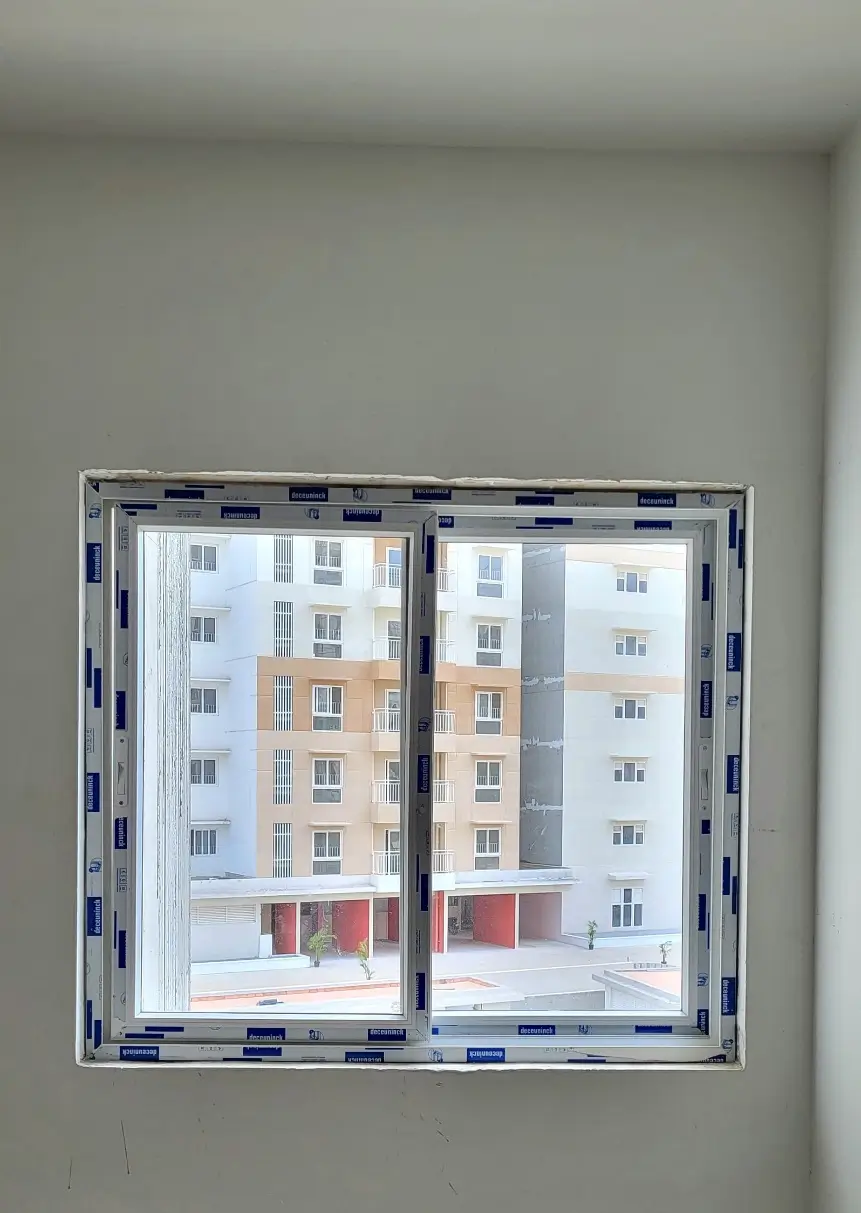 Windows, doors installation work in progress