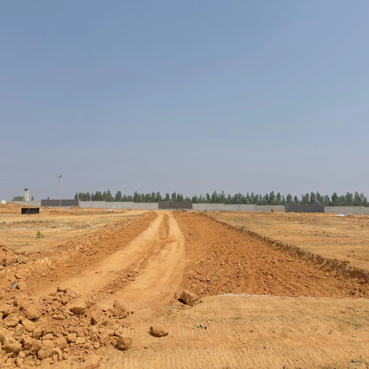 Road formation works in progress.
