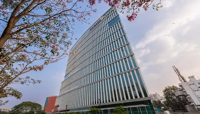 Grade A office tower at Brigade Elysium on Whitefield–Sarjapur Road