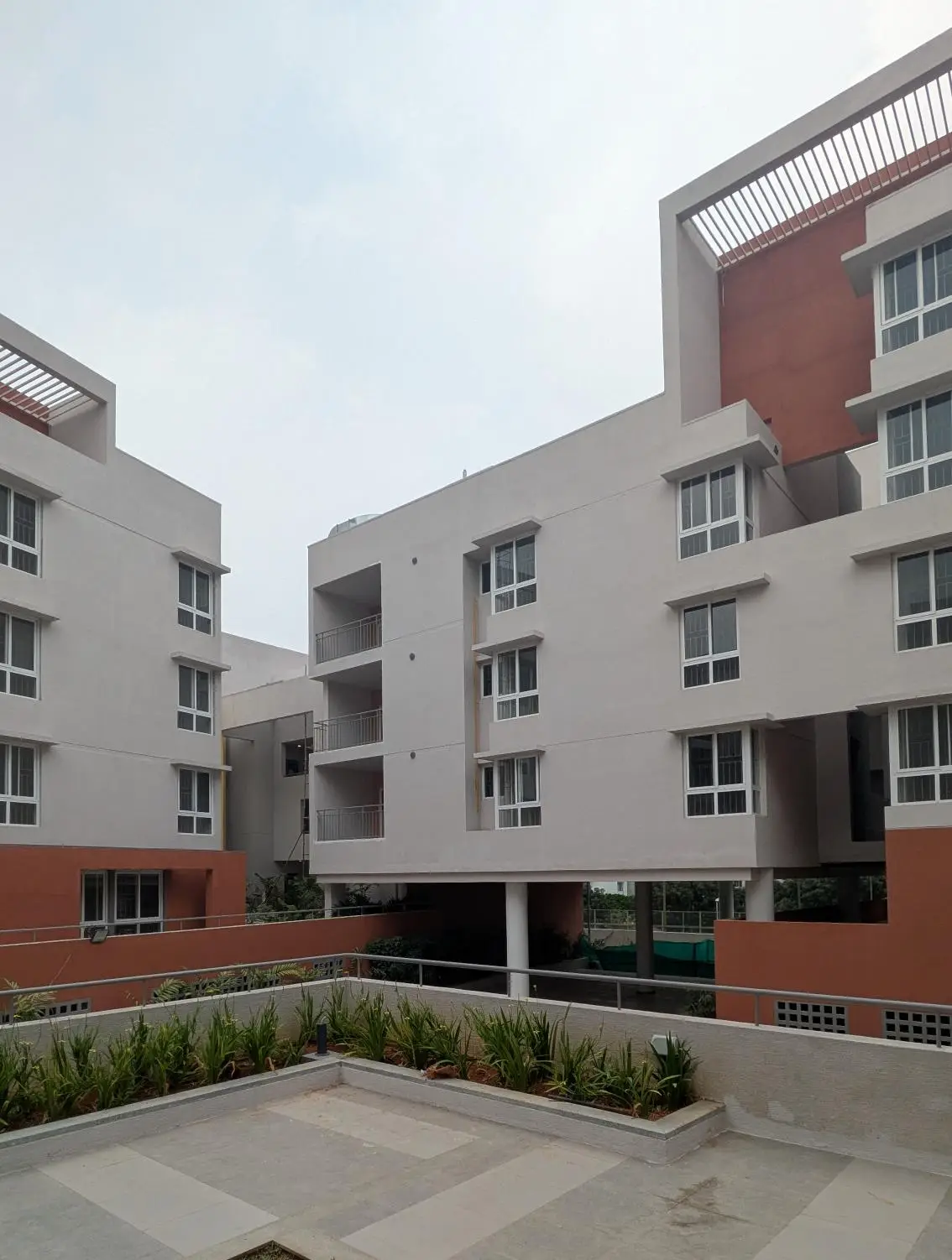 D Block   External paint completed. All 13 flats QA certification completed. Terrace clay tile finishing work completed. Basement VDF completed. Lift installed. Common area (Staircase and Corridors) QA certification completed. Terrace QA certification completed.