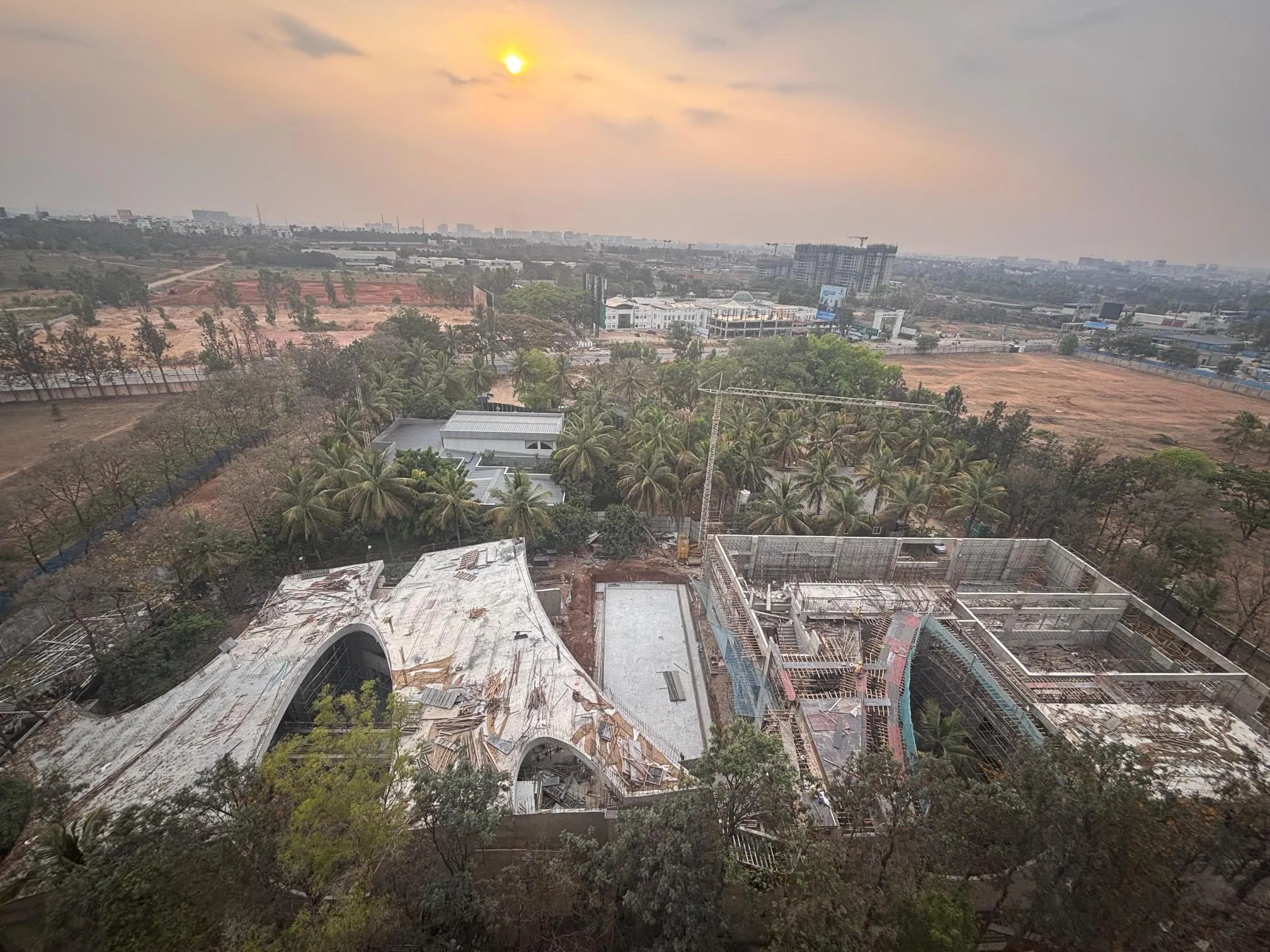 Club House final Roof shuttering & reinforcement works in progress ( North side)