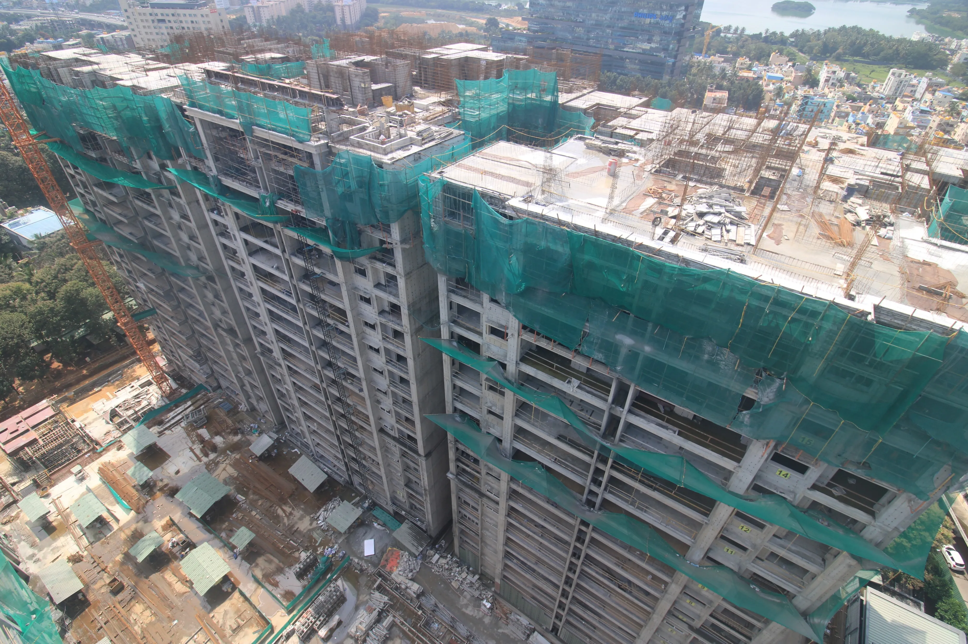 TOWER A – TERRACE FLOOR SLAB IN PROGRESS